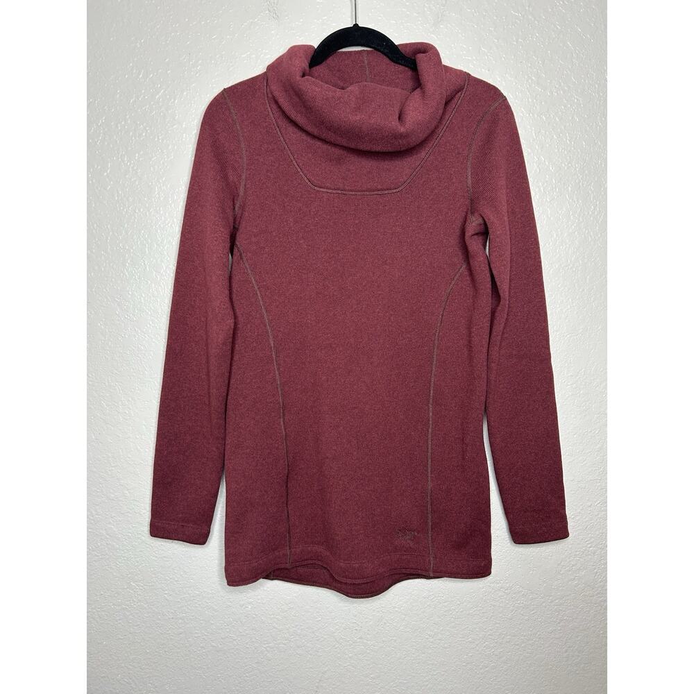 Arc'teryx Desira Pullover Sweatshirt Burgundy Heathered Cowl Neck S